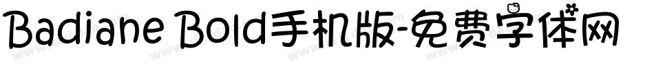 Badiane Bold手机版字体转换